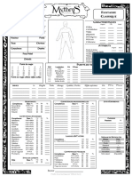 Feuille de Perso Homme Fantaisie Classique V1