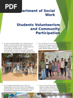 Students Volunteerism and Community Participation