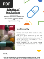 Safe Use of Medications