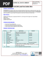 TDS PAI SAC305 Lead Free Solder Wire