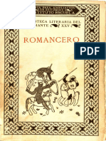 Menéndez Pidal, Ramón. Romancero.