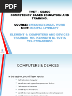 Digital Literacy Lesson 1-Computers and Devices