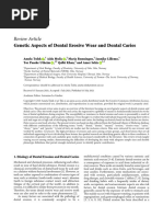 Genetic Aspects of Dental Erosive Wear and Dental Caries