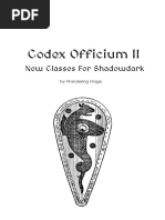 ShadowDark RPG - Codex Officium II New Classes For Shadowdark