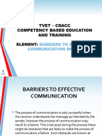 Barriers To Effective Communication