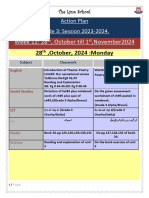 Grade 3 Week 12 Action Plan 28th Oct-1st Nov