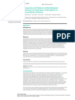 Comparison of Clinical and Radiological Outcomes o