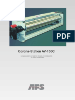 Corona-Station AV-150C: Complete Solutions For Treatment of Plastic and Metallised Foils For Printing and Lamination