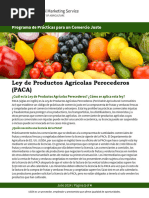 Ley de Productos Agricolas Perecederos Paca