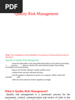 Quality Risk Management