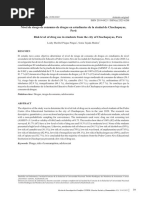 Memilla, 6 Nivel de Riesgo de Consumo de Drogas en Estudiantes de La Ciudad de Chachapoyas, Perú