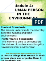 Module 4 Human Person in The Environment Part 1