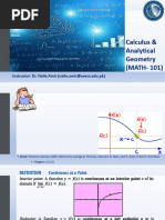 Lecture # 12 (Continuous Functions) SE