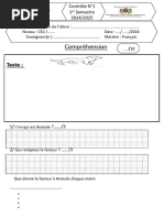 Contrôle Continu 1sem124