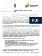 Termo de Consentimento Livre E Esclarecido - Orientações Sobre Nefrolitotripsia Percutânea