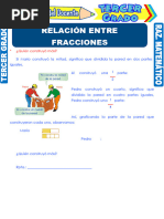 Relación Entre Fracciones para Tercer Grado de Primaria