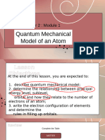 Quarter 2 Module 1 Quantum MEchanical Model