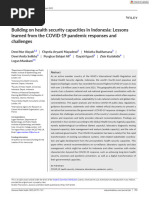 2022, Building On Health Security Capacities in Indonesia Lessons Learned From The COVID-19 Pandemic Responses and Challenges