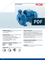 Centrifugal Pumps With Open Impeller: Installation and Use Performance Range