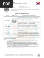 Hazard Assessment Report