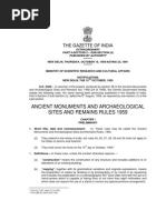 Ancient Monuments and Archaeological Sites and Remains Rules 1959