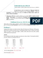 Problemas Resueltos de MCM y MCD