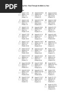 Bible Reading Plan 21