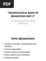 Neuro Basis Unit-3