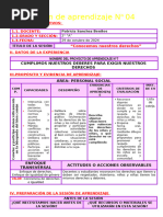 Sesión Nº04-Personal Social-Conocemos Nuestros Derechos