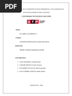 Proceso y Base de Datos 8 - Ta3 - Blvsug