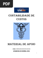 Apostila de Contabilidade de Custos 2024 Profa Andreia Unifan PDF