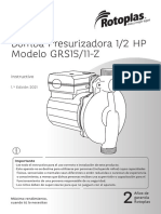 Manual Bomba Presurizadora 1 2 HP