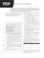 Ficha de Refuerzo - El Modernismo y El Posmodernismo