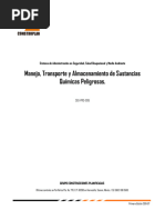 Manejo, Transporte y Almacenamiento de Sustancias Químicas Peligrosas