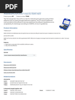 Permanganate Value Test Kit