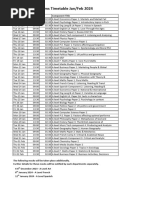 Yr 13 Timetable January Mocks 2024