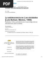 La Adolescencia en Los Olvidados (Luis Buñuel, México, 1950)