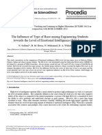 The Influence of Type of Race Among Engineering Students Towards The Level of Emotional Intelligence (EQ) Scores