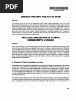 Energy Pricing Policy in Iran: Davood Manzoor