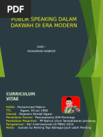 Mabrur - Public Speaking Dalam Dakwah