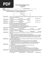 SCIENCE Second Quarter Diagnostic Test 2024 2025