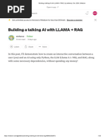 Building A Talking AI With LLAMA + RAG - by Stefanoz - Oct, 2024 - Medium