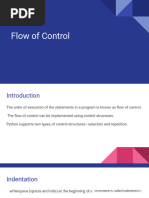  Flow of Control