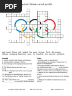 Olympic Crosswords