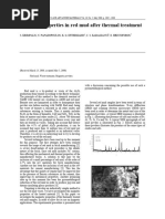 Magnetic Properties in Red Mud After Thermal Treatment