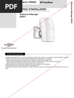 Daitem DP8111 - Detecteur de Mouvement - Notice Installation