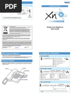 Single Line Telephone User Guide: Conferencing