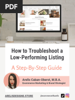 ArelisDesignsStore Listing Troubleshoot Guide