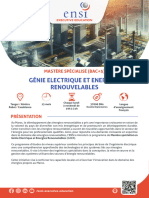 Mastere G. ELECTRIQUE ET ENERGIES RENOUVELABLES