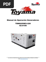 Manual de Operación Planta 25 Kva Toyama